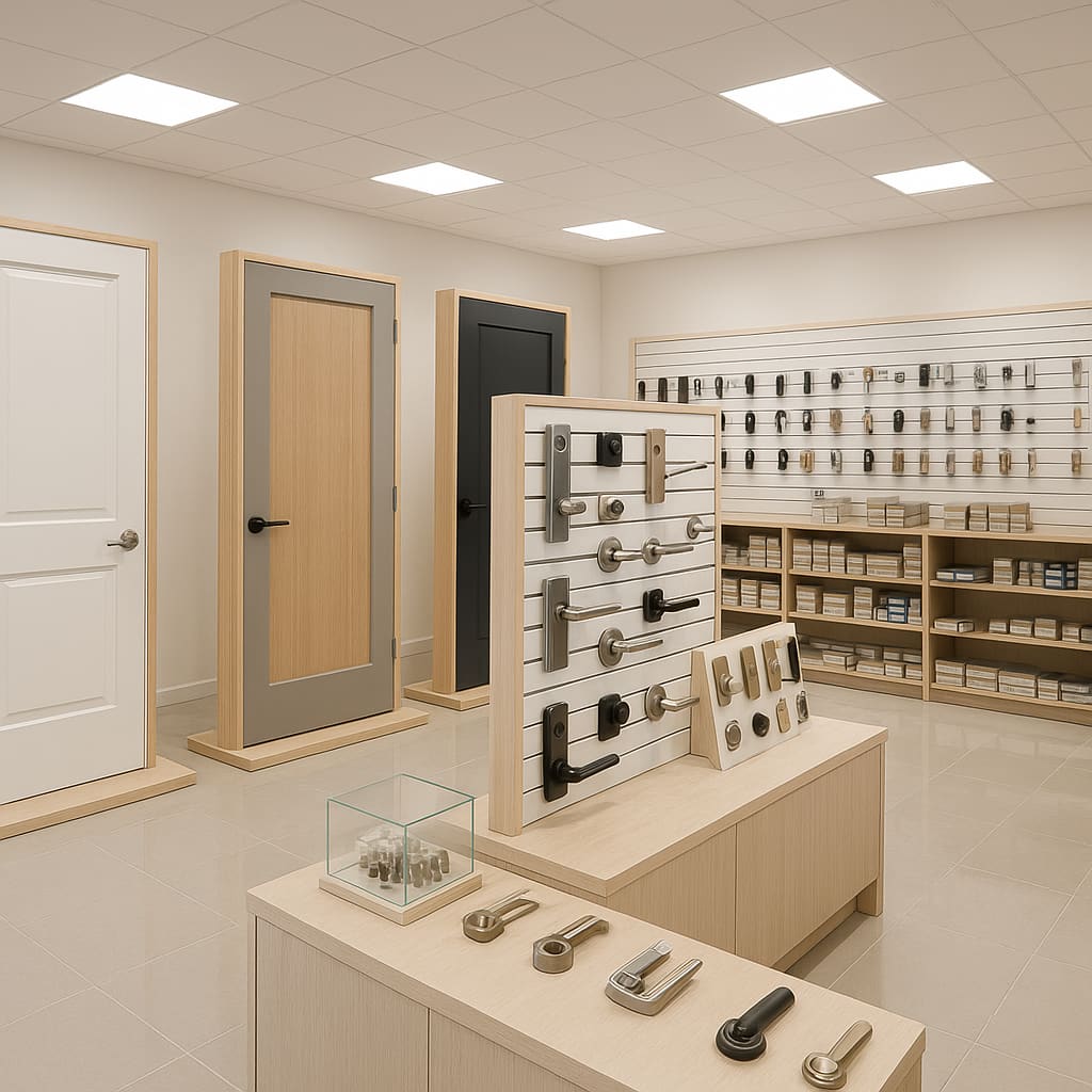 Tür- und Schloss-Showroom